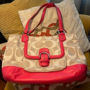 Coach Neon pink bag